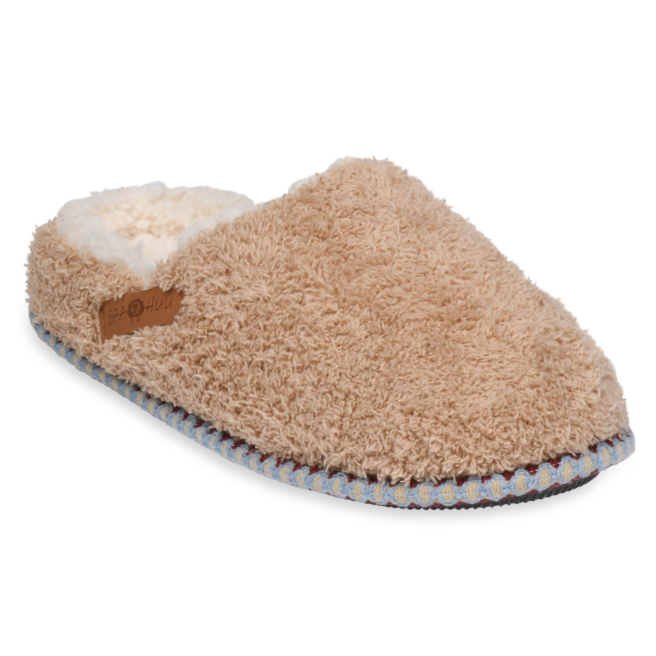GaaHuu™ Memory Foam Clog Slippers for Women - tan small cozee fleece