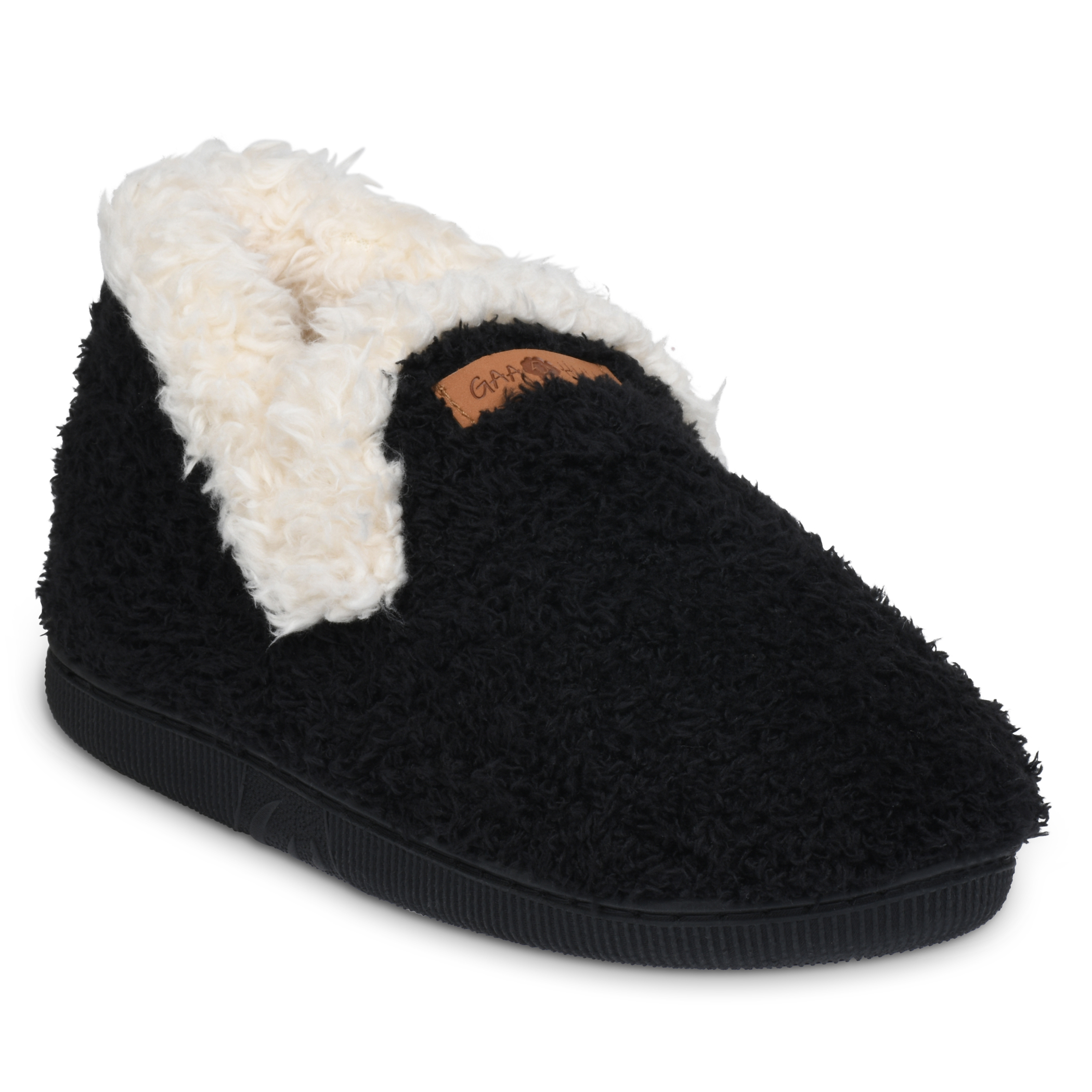 GaaHuu™ Women's Memory Foam Slipper Boots - black large - cozee fleece