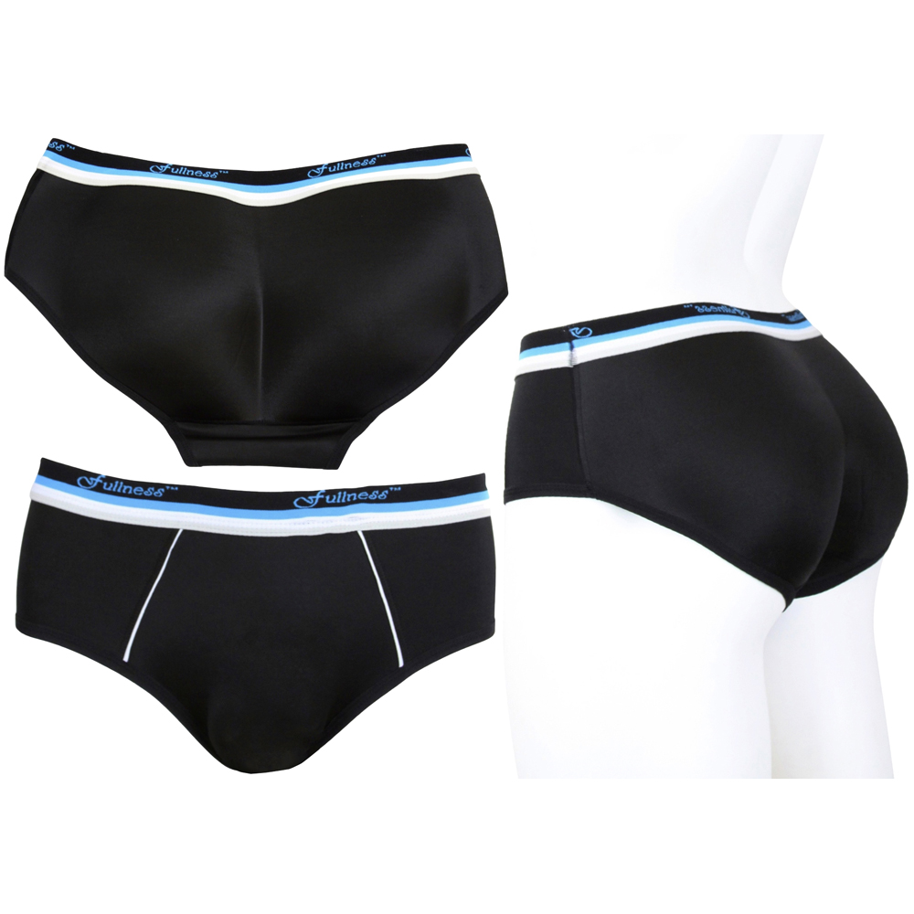 Men's Padded Backside Enhancing Briefs - Blue Waistband - S