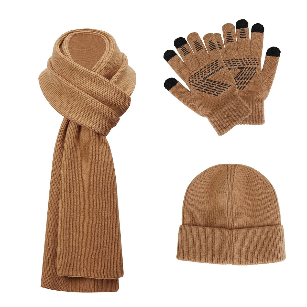 Winter Beanie,  Scarf, and Gloves Set - NPolar Winter Beanie Hat Scarf Gloves K