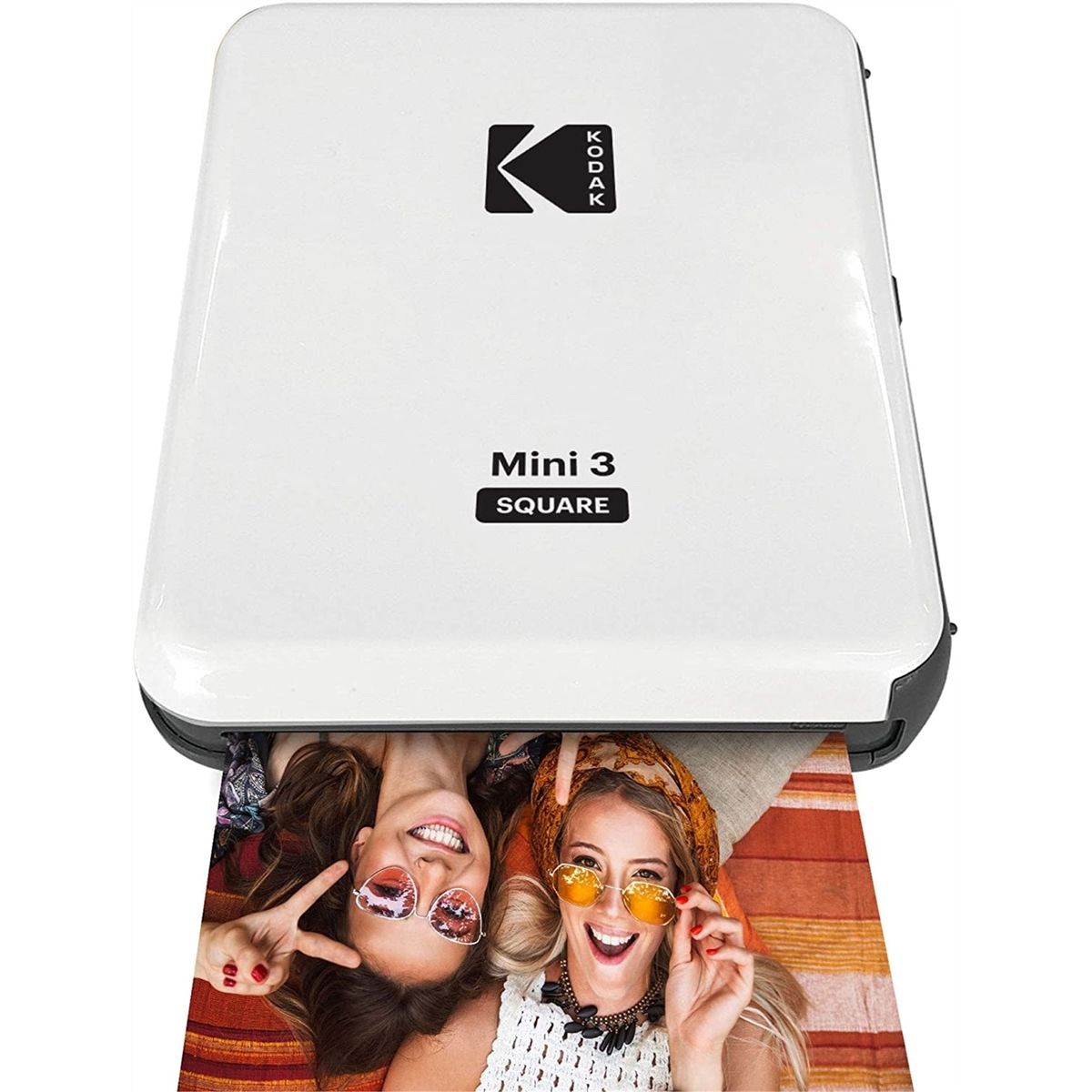KODAK All Mini 3 Square Bluetooth Portable Photo Printer  White