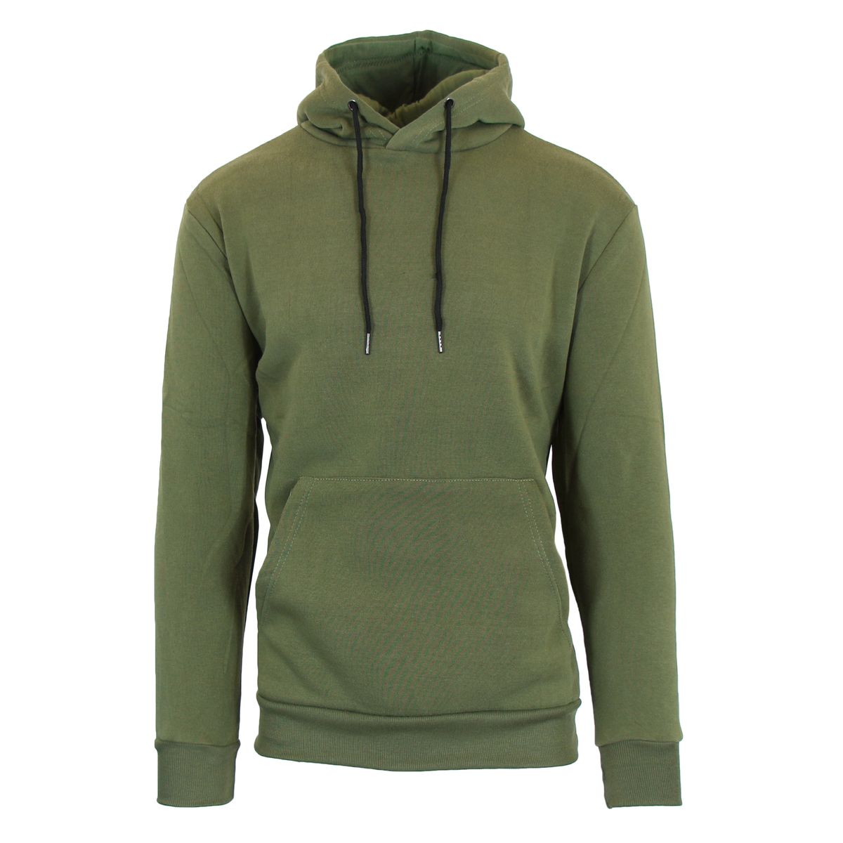 Men's Heavyweight Fleece-Lined Pullover Hoodie - Medium - Olive
