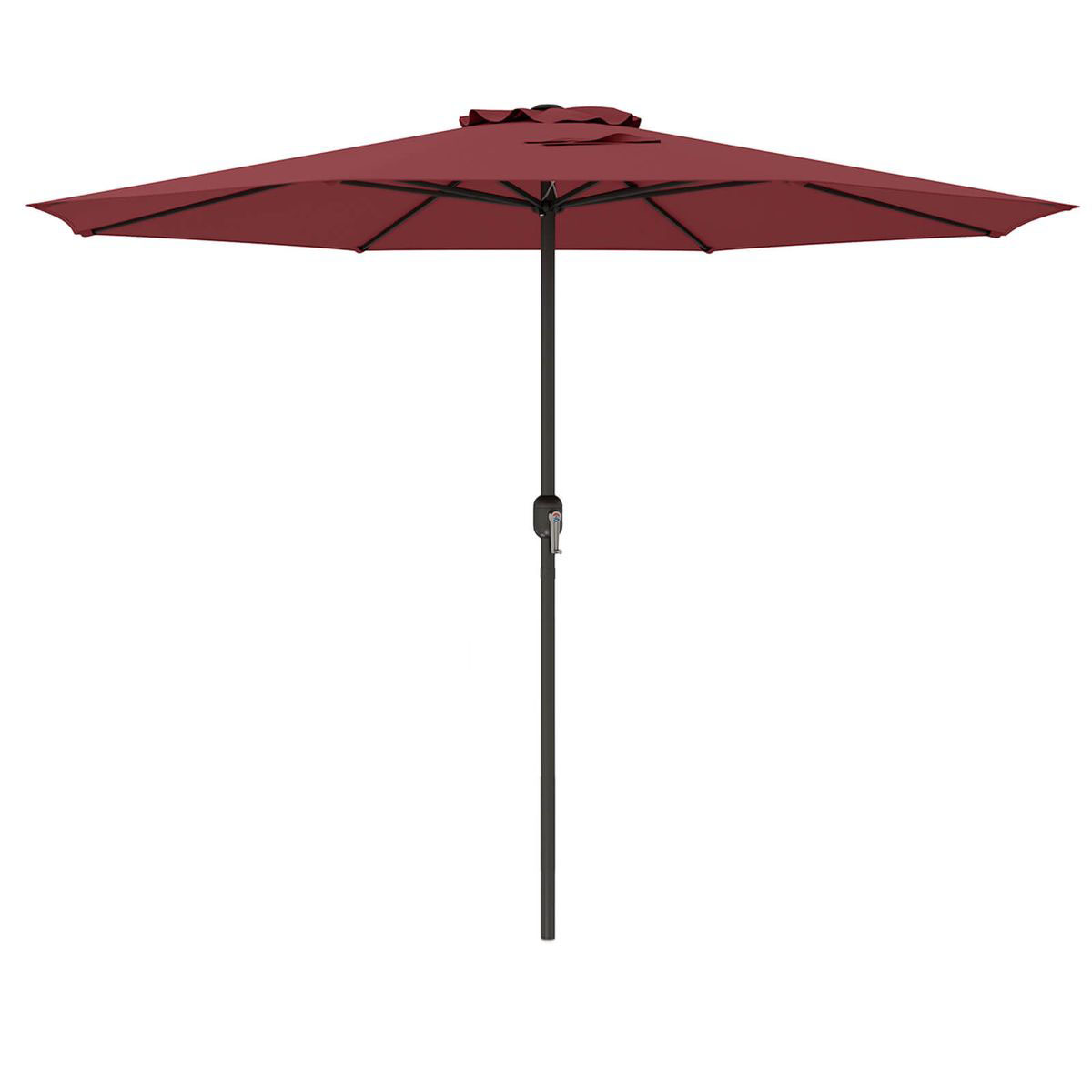 Photos - Parasol Costway 12-foot Patio Umbrella with Crank Handle - Market Umbrella-Red HCST05945 