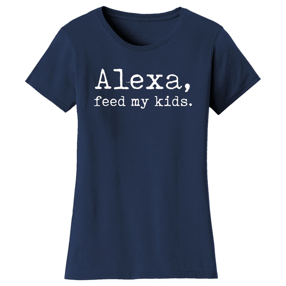 Women’s Mom Humor T-Shirt - Alexa - Navy / 2XL