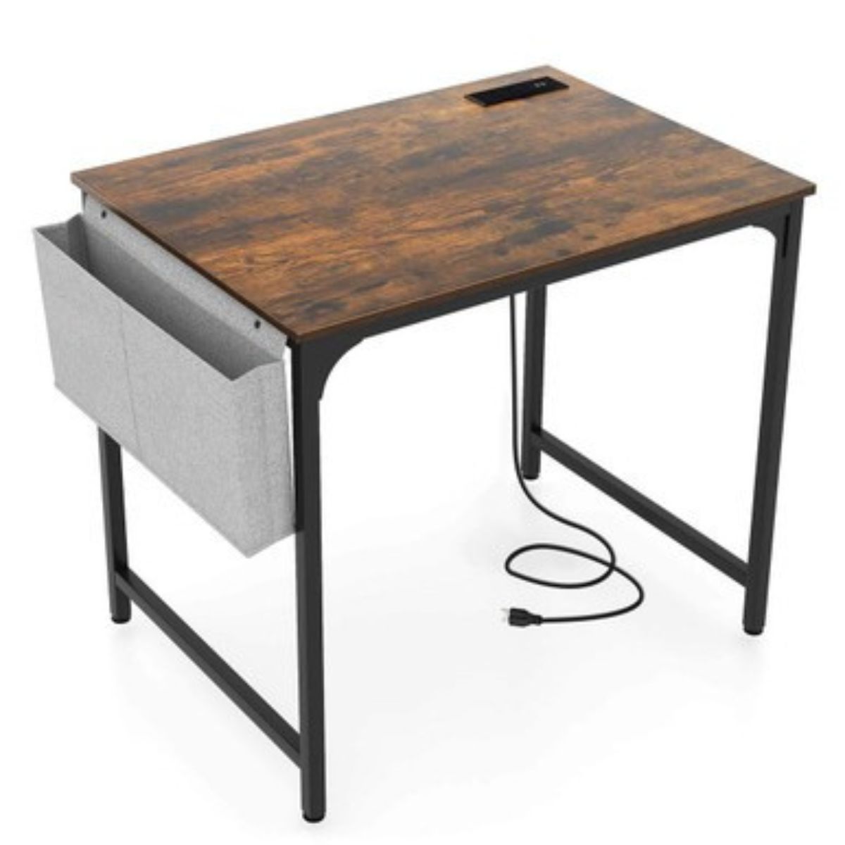 Photos - Office Desk Costway 32" Meeting Room Desk with Charging Station  -  32" Computer Desk Smal HCST02126 (Set of 1, 2, 4, or 6)