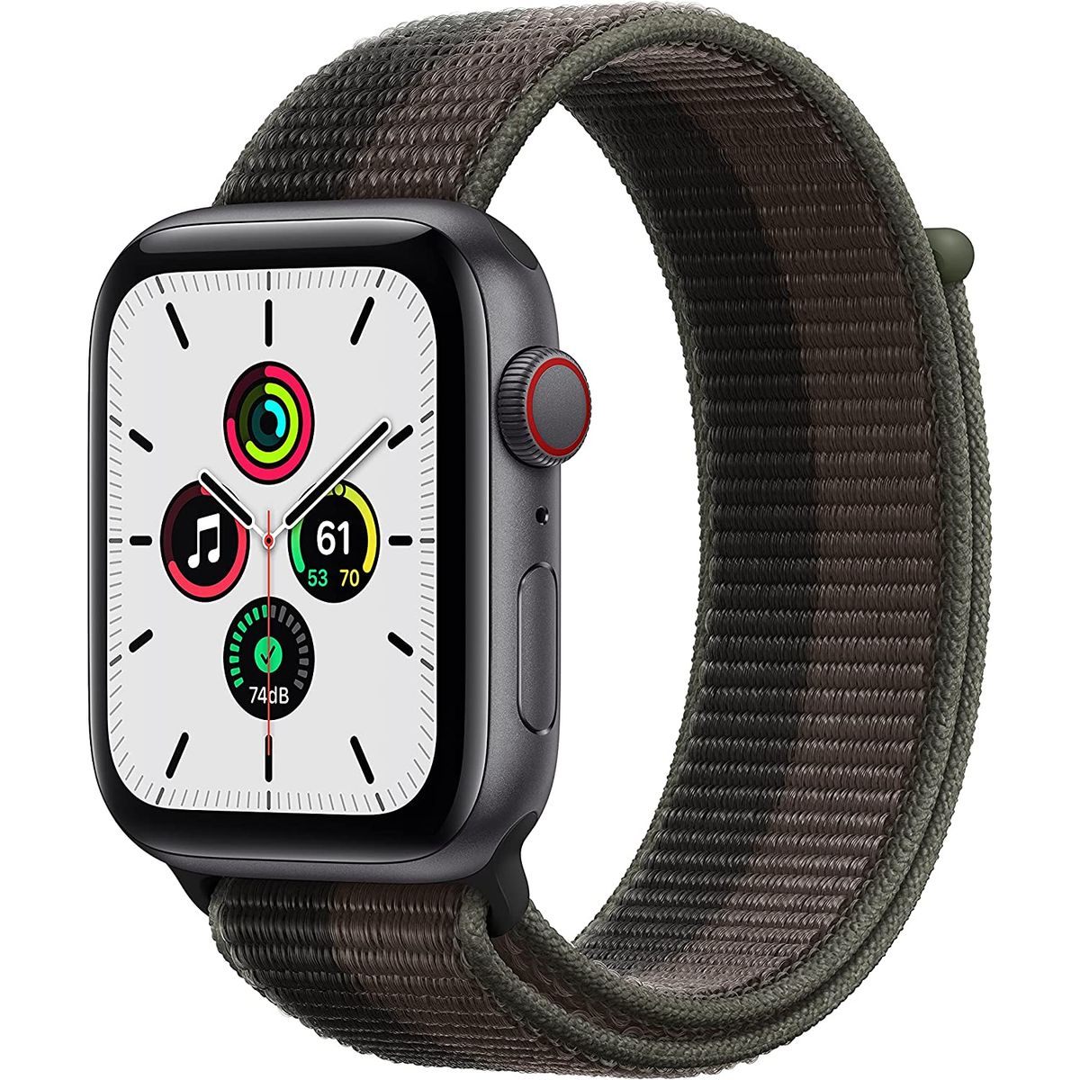 Apple Watch Series SE 1 (2020,  GPS+LTE) -  Tornado/Gray Sport Loop - Space Gray