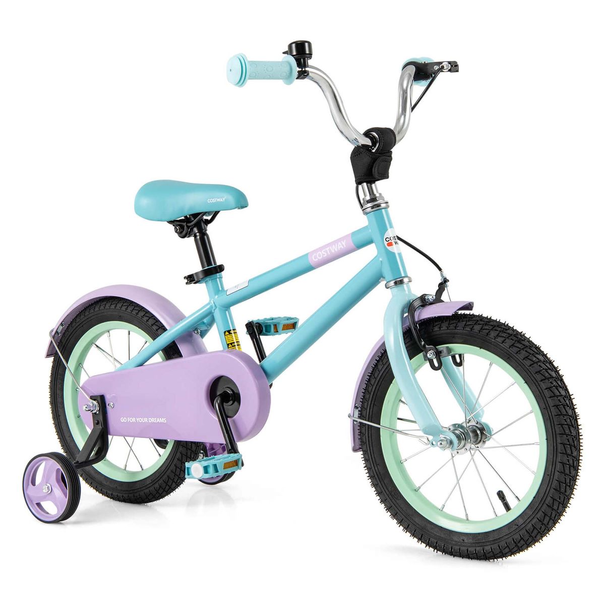 Photos - Bike Costway 14" Adjustable Kids Bicycle - Blue HCST04017 