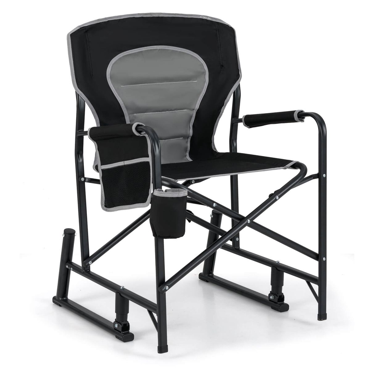 Outdoor Rocker Camping Chair - Camping Chair-Black