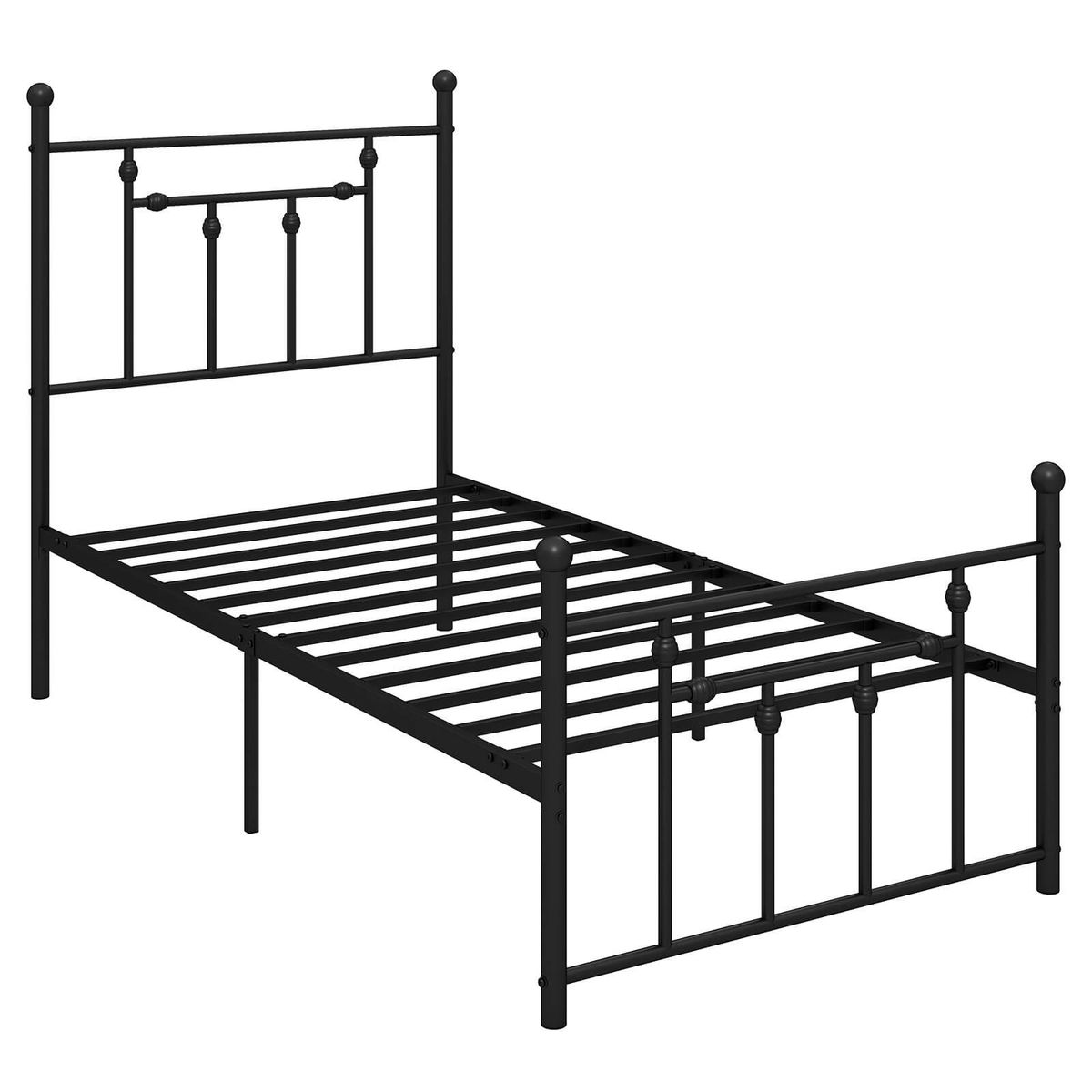 Photos - Bed Frame Costway Twin/Full/Queen Metal with Under-Bed Storage - Metal -Twin HCST05640