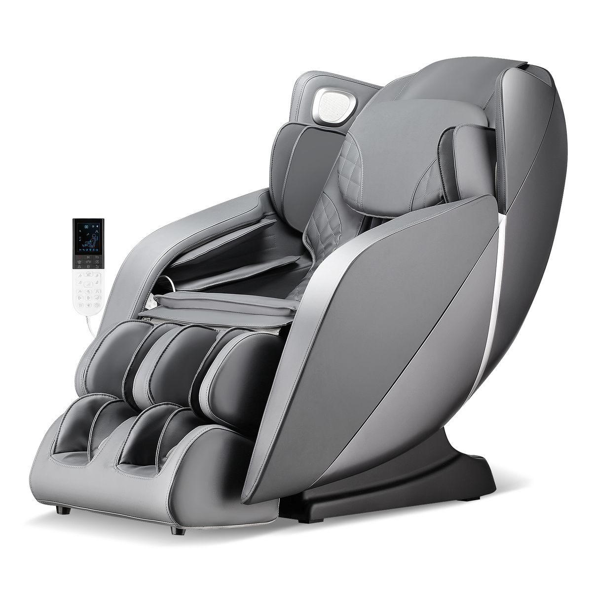 Photos - Massage Chair Costway Full Body  with Voice Control -  Gray HWM000151 