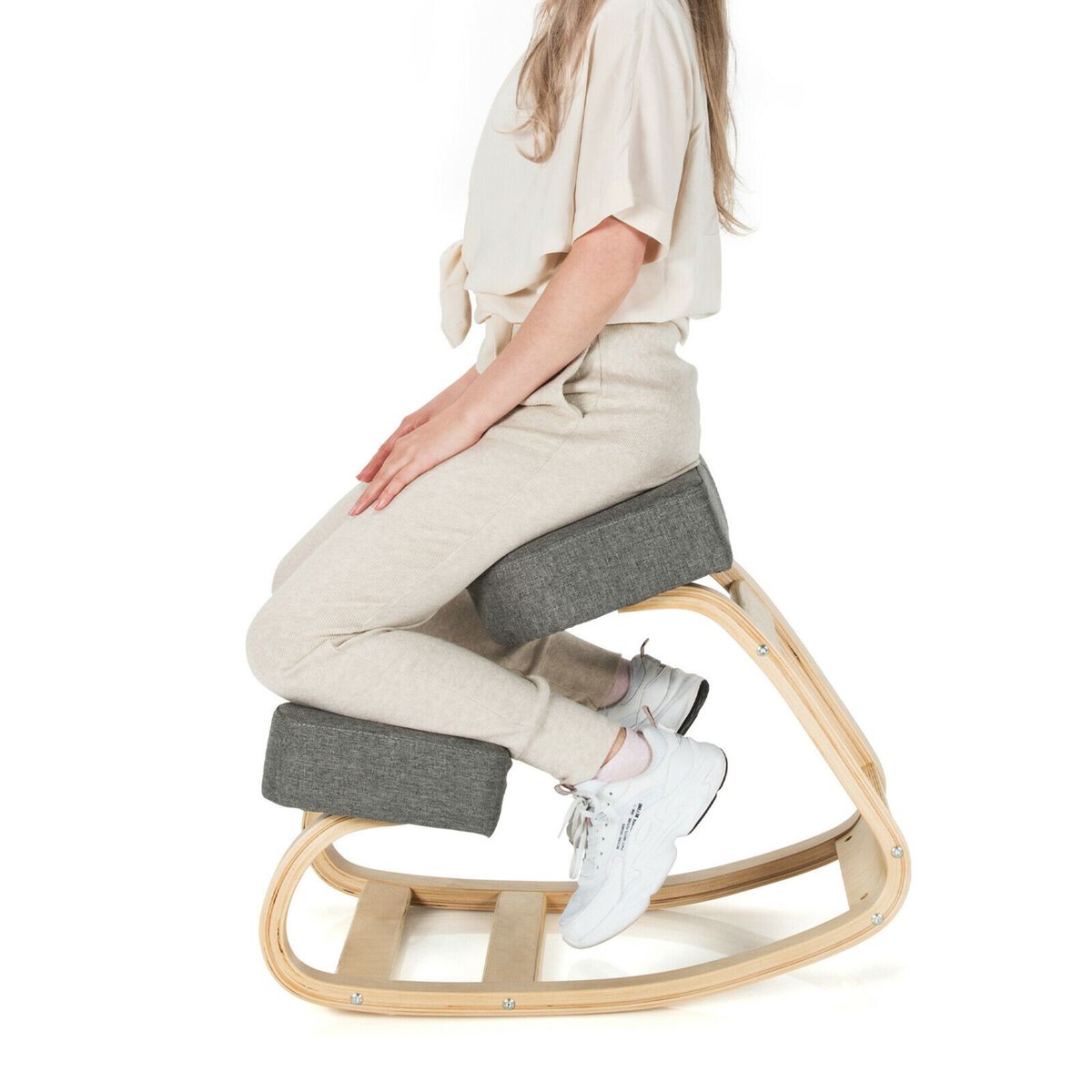 Ergonomic Kneeling Chair - Kneeling Chair-Gray