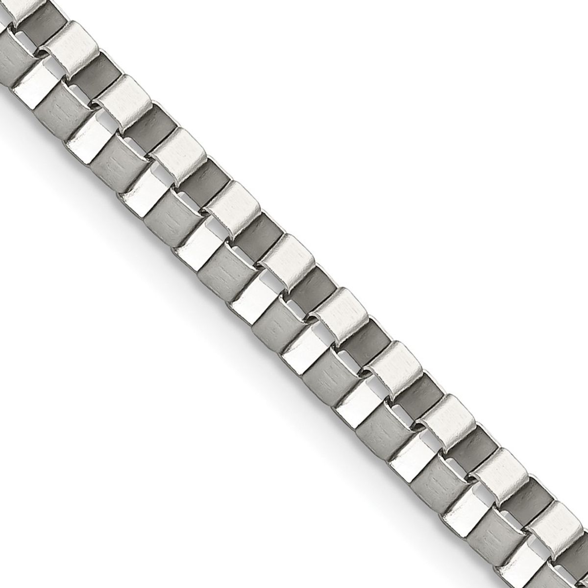 Stainless Steel Polished Chains - Stainless Steel Polished 22-in Box Chain
