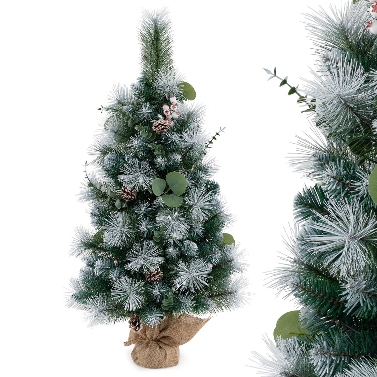 3-Foot Artificial Christmas Tree with 98 Branch Tips (1 or 2-Pack) - 3 FT Christmas Tree -1