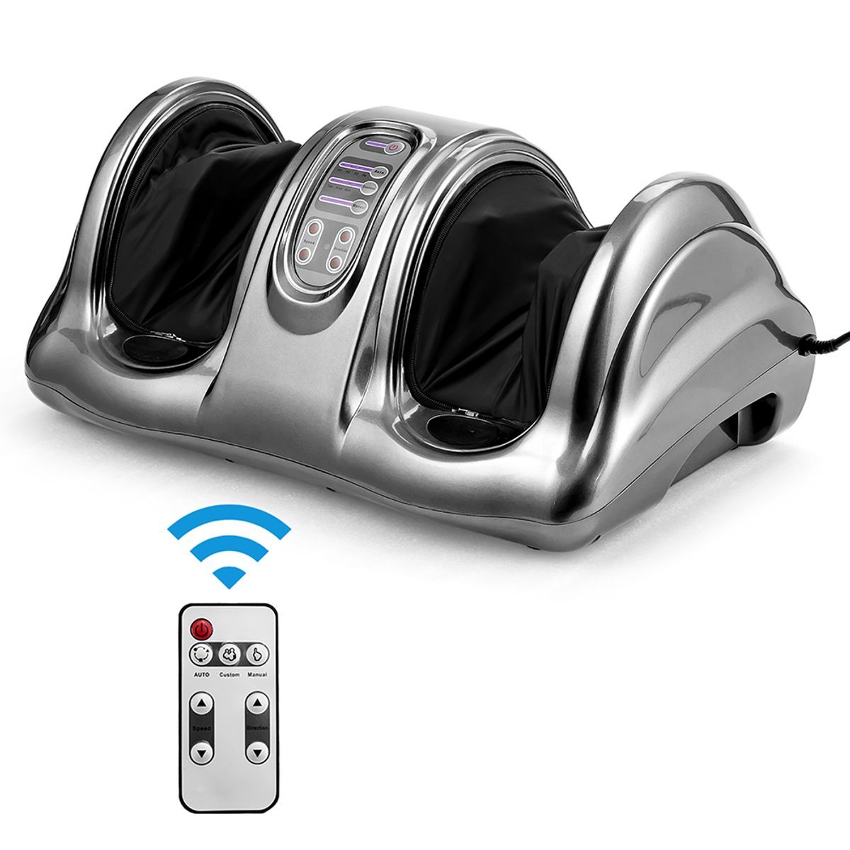 Photos - Massager Costway Shiatsu Foot with Remote Control - Grey HW50807GR