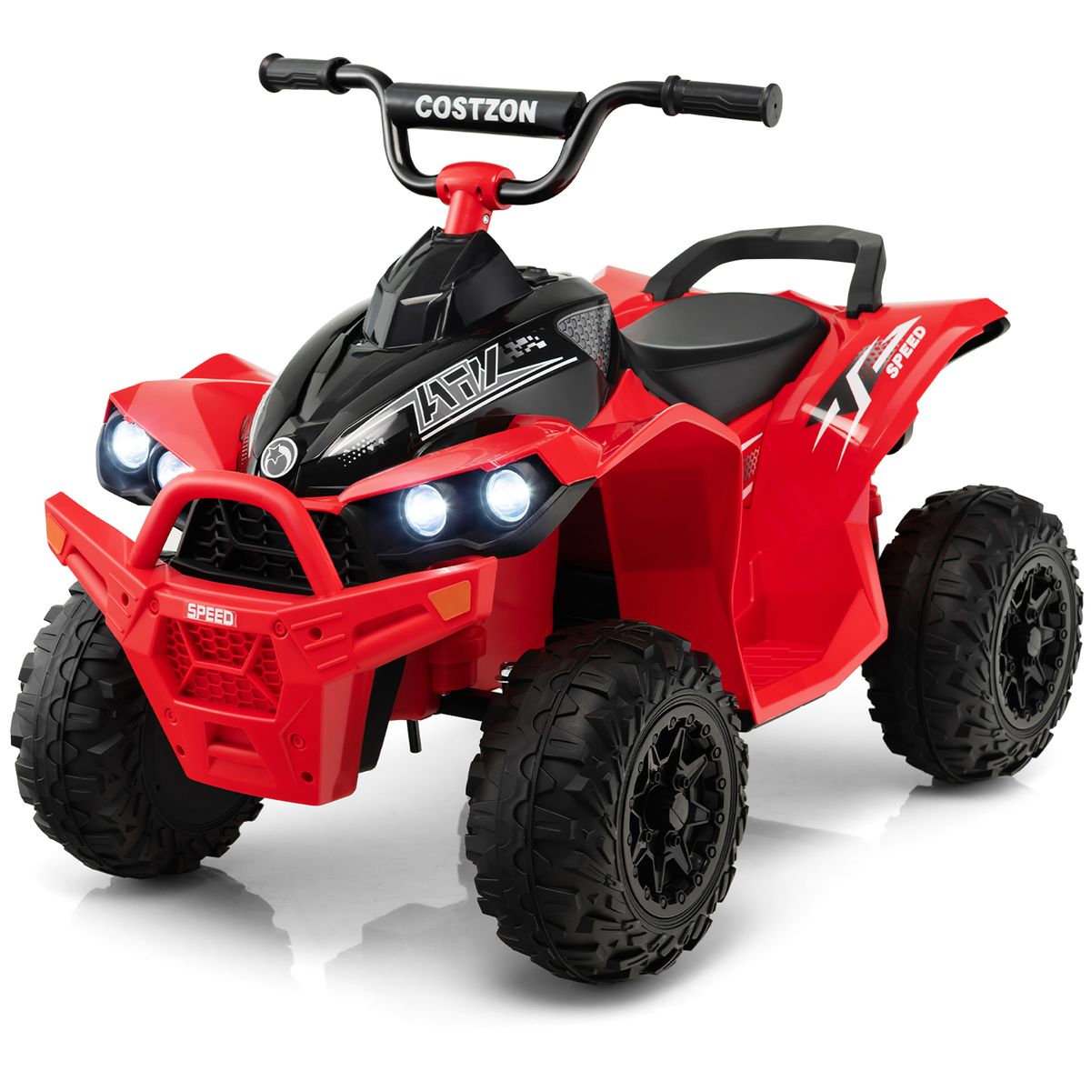 Photos - Kids Electric Ride-on Costway Costzon 12V Battery Powered Kids' Ride-on ATV - Red TQ10122US-RE 