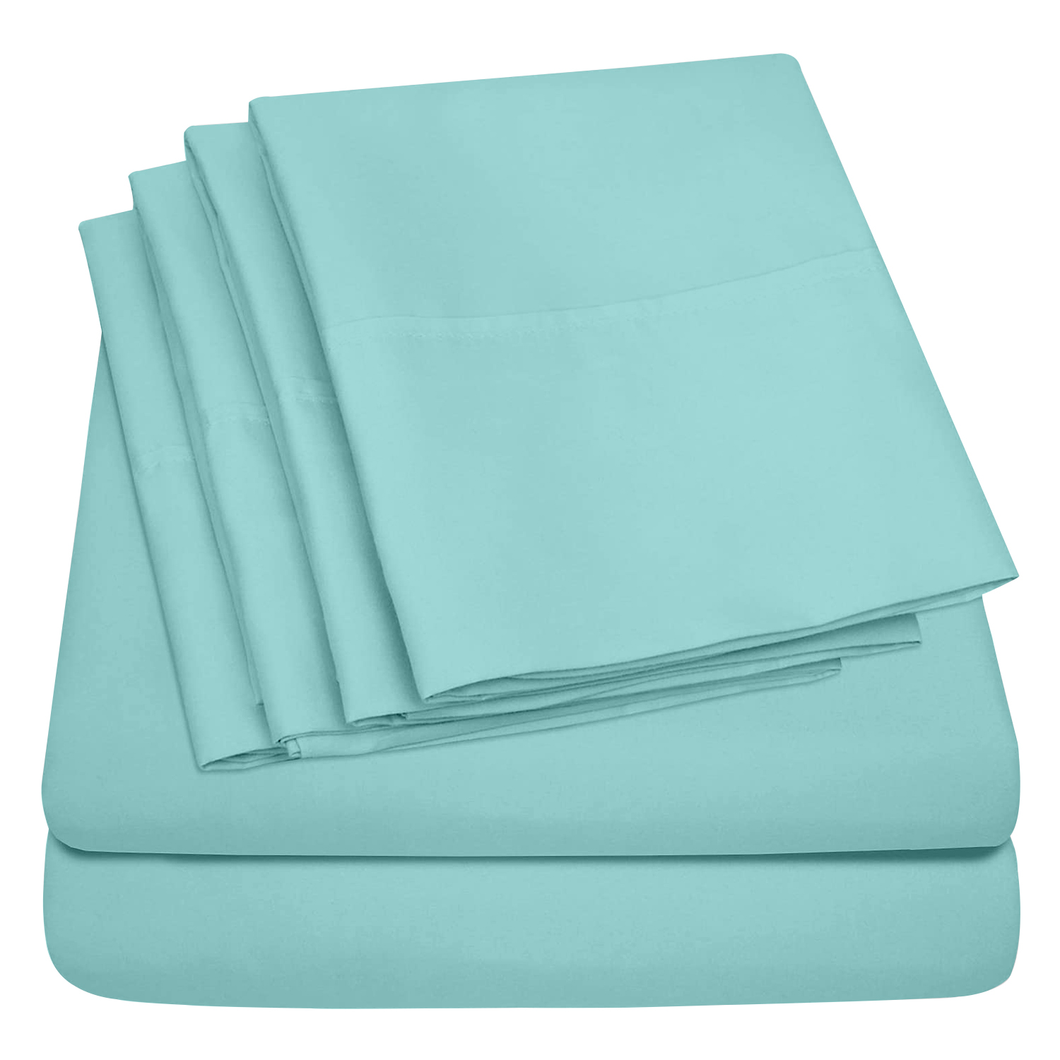 Photos - Bed Linen LUXURY LIVING Lightweight Microfiber Bed Sheet  - Ocean / Queen SB-BSHEET-OCE-Q(6-Piece Set)