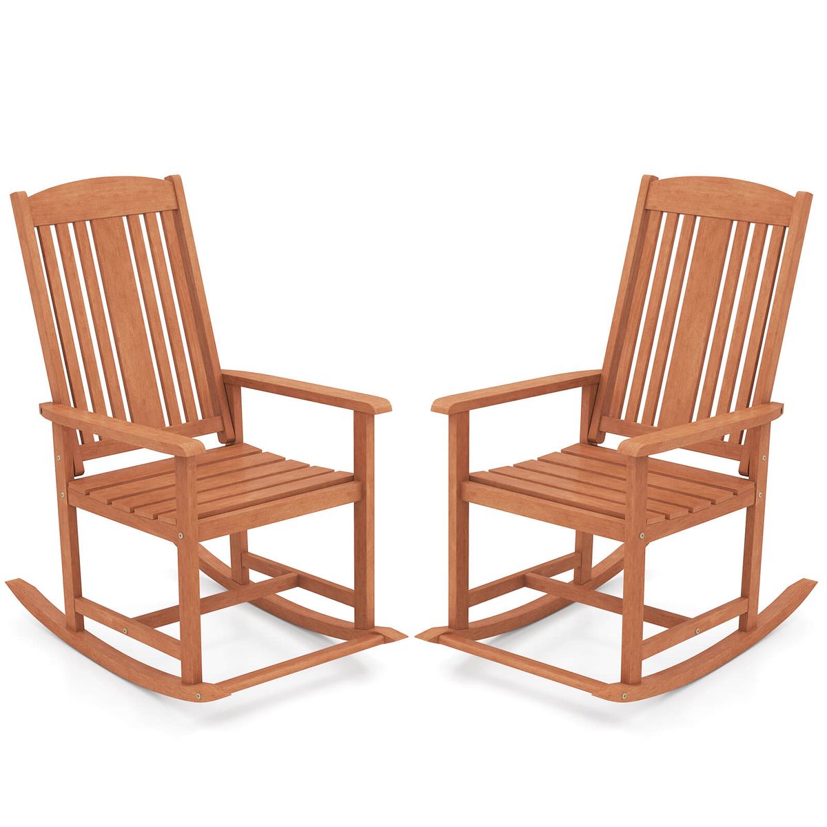 Photos - Rocking Chair Costway Outdoor  with High Backrest - 2-Piece HCST07595 
