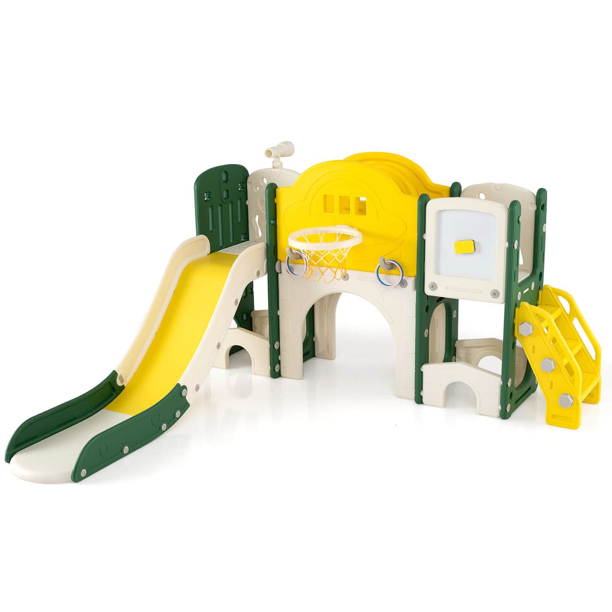 Photos - Slide Costway 10-in-1 Toddler Set - Green+Yellow HCST10578