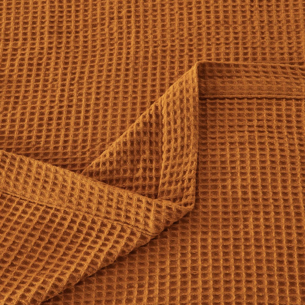 Photos - Duvet Patina Vie Maison Patina Vie Maison 100 Cotton All-Season Waffle Weave Knit Blanket - King / Bronze PE800015