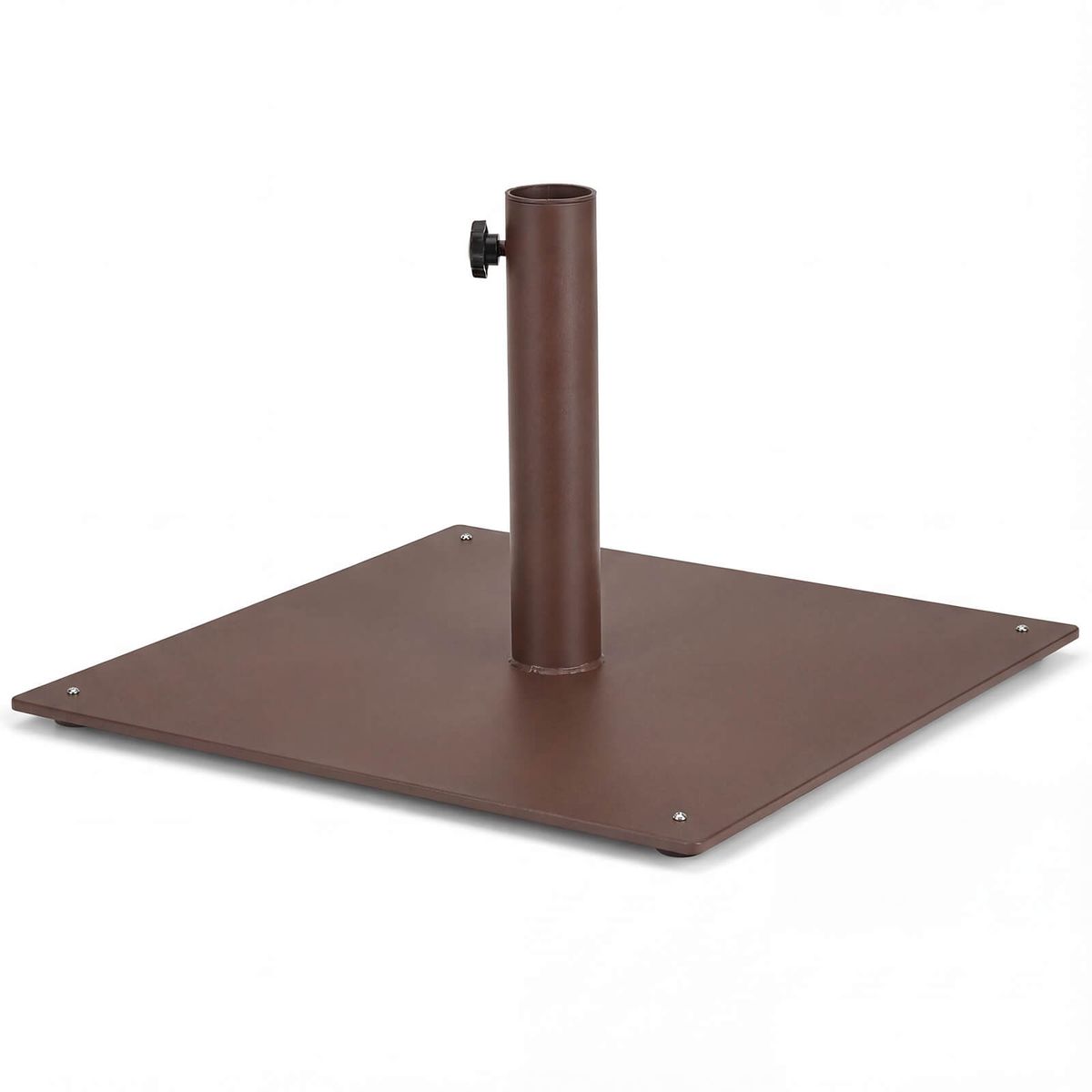 Photos - Parasol Costway 20" Square Patio Umbrella Base - Brown HCST12081 