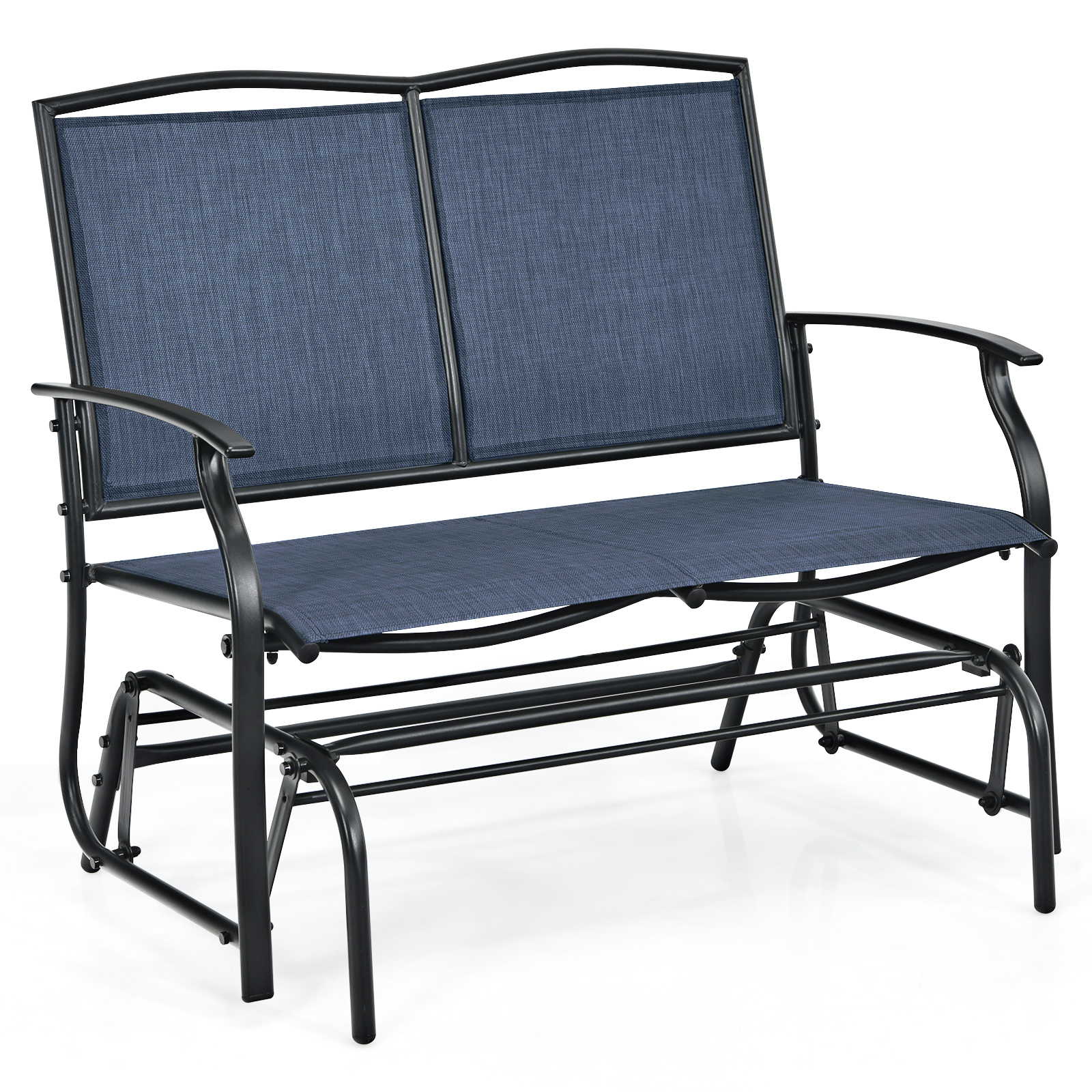 Photos - Garden Furniture Costway 2-Person Rocking Patio Glider - Blue HCST13700 
