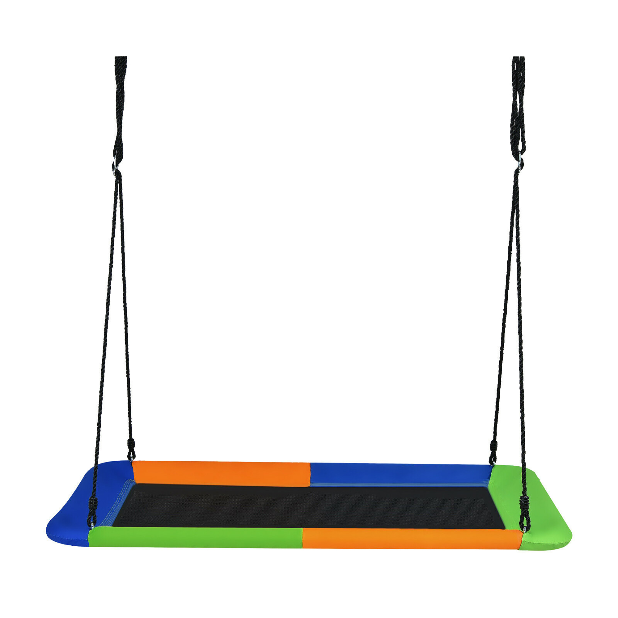 Photos - Swing / Rocking Chair Costway Giant 60-Inch Outdoor Platform Swing - Tree Swing-Blue, Orange, Green OP70630BOG