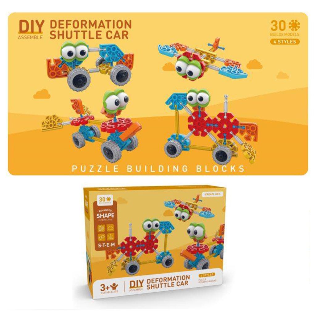 Photos - Educational Toy Zummy Zummy DIY Deformation Building Blocks - Shuttle Car FS1124-M2