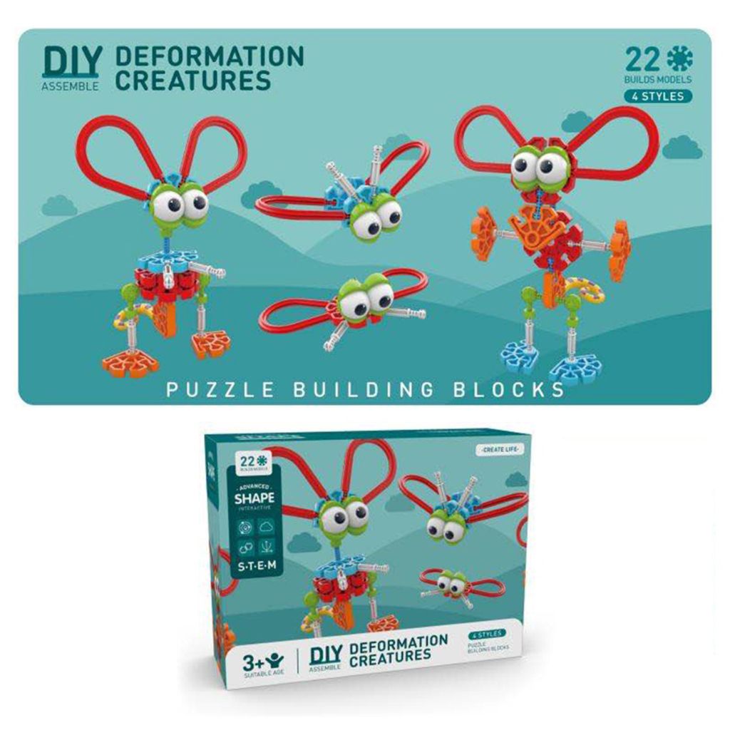 Photos - Educational Toy Zummy Zummy DIY Deformation Puzzle Building Blocks STEM Toys - Creatures F