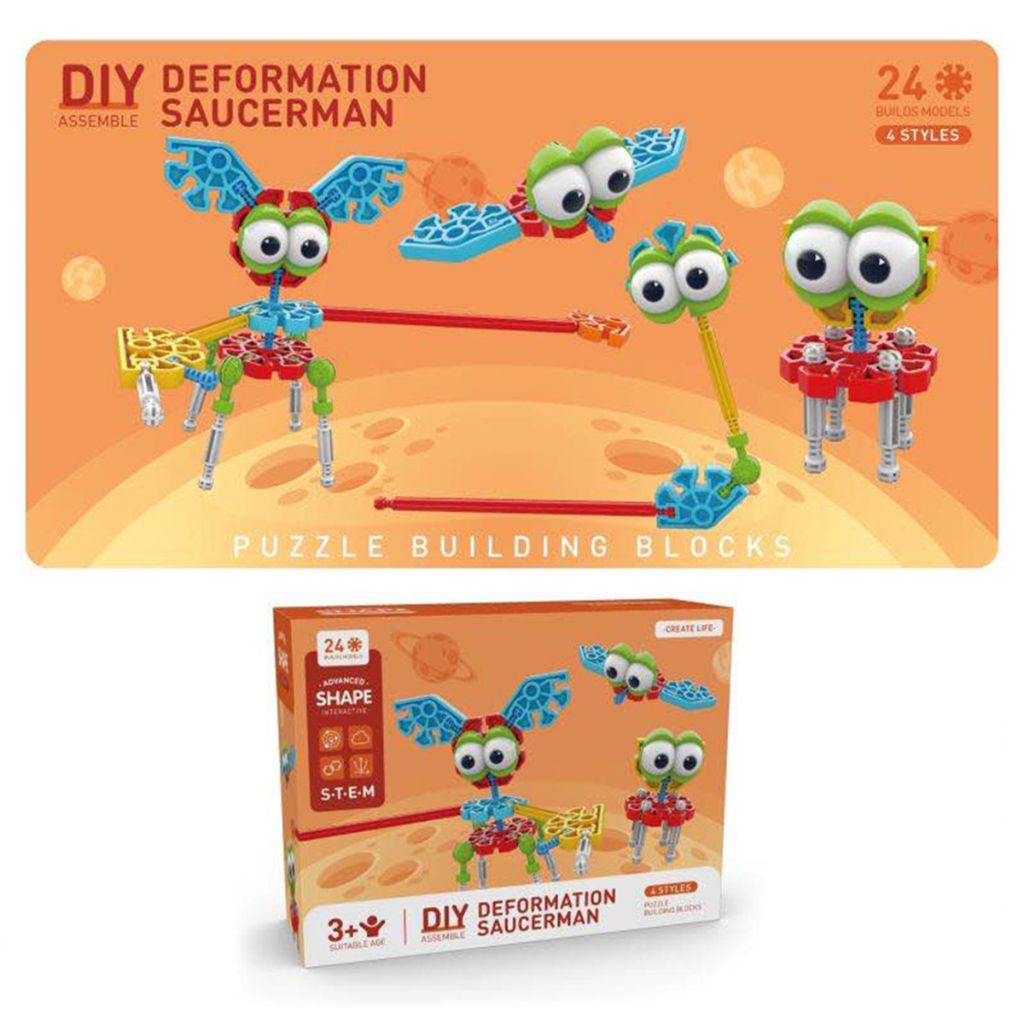 Photos - Educational Toy Zummy Zummy DIY Deformation Puzzle Building Blocks STEM Toys - Saucerman F