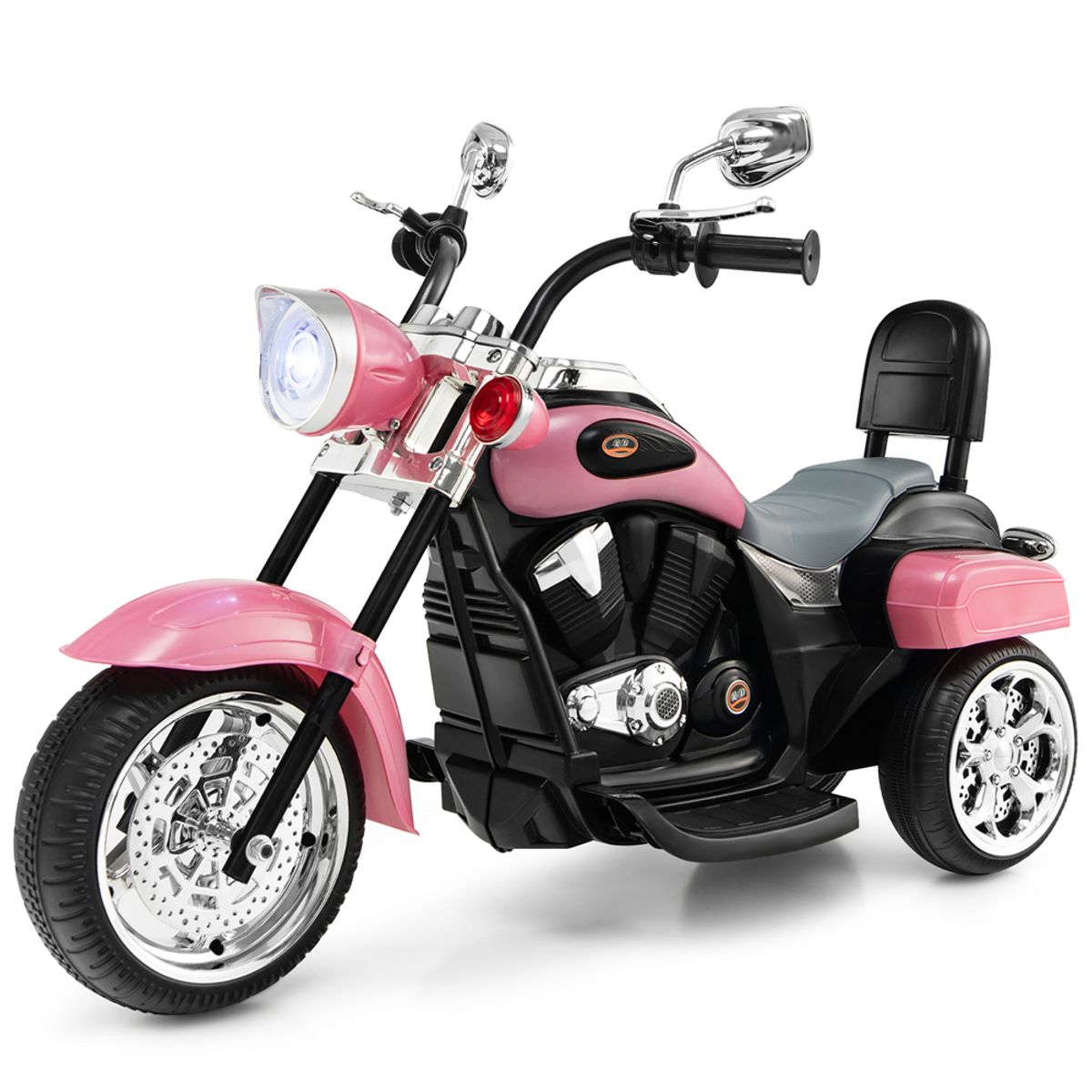 Photos - Kids Electric Ride-on Costway Kid's 3-Wheel 6V Battery Ride-On Motorcycle - Pink TY327686PI