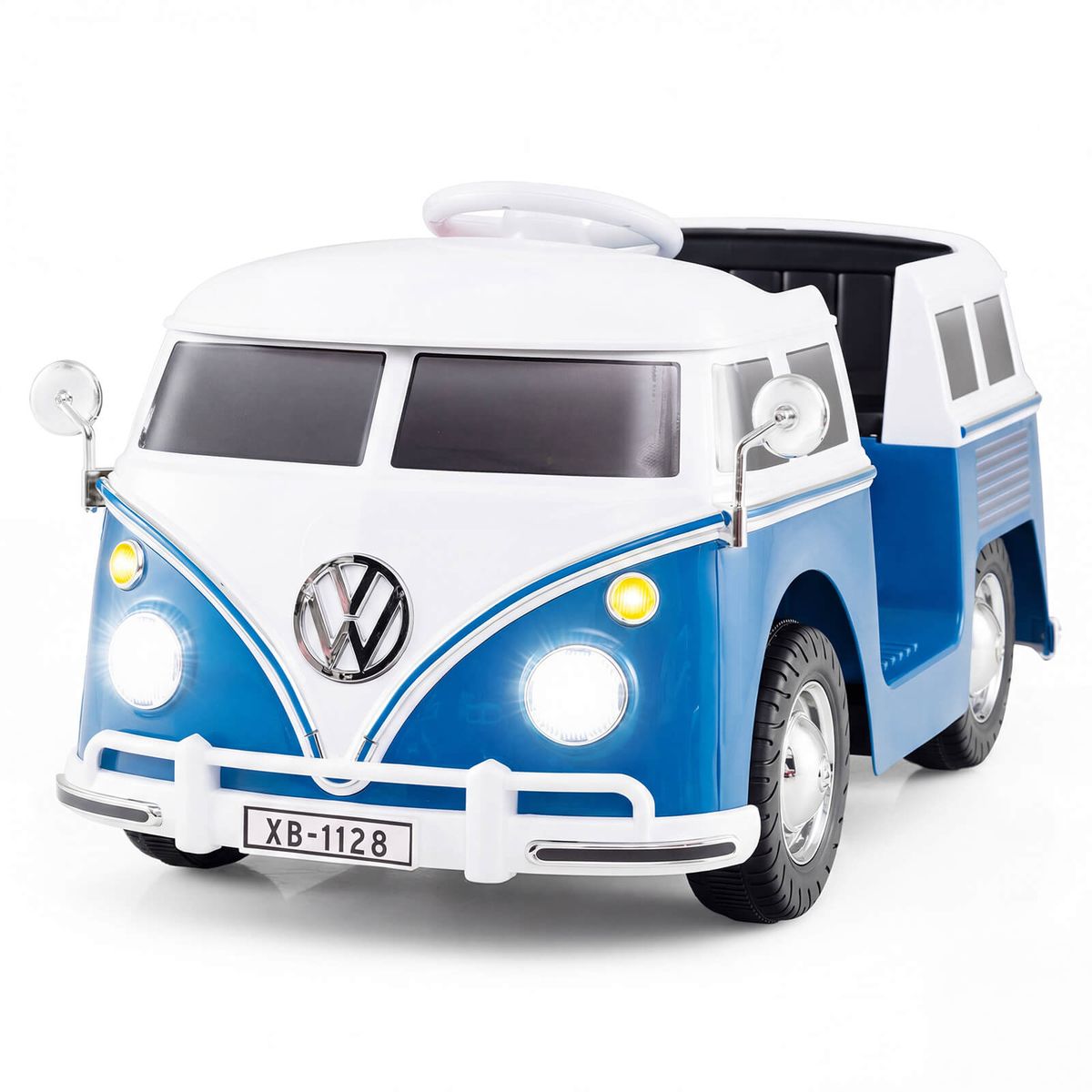 Photos - Kids Electric Ride-on Costway Licensed Volkswagen Electric Ride-on Bus - Ride-on-Blue HCST11383 