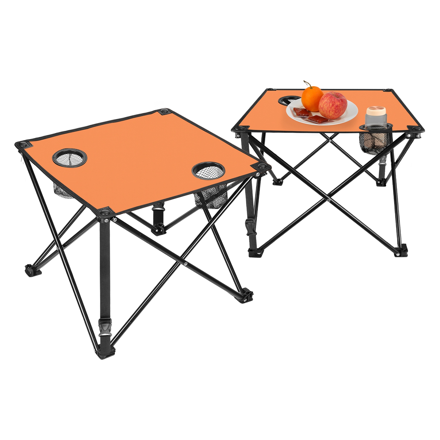 Photos - Outdoor Furniture LakeForest Foldable Camping Table - 2-Piece Orange HGRESTTABLE(2PCORANGE)GPCT2096(1 or 2-Pack)