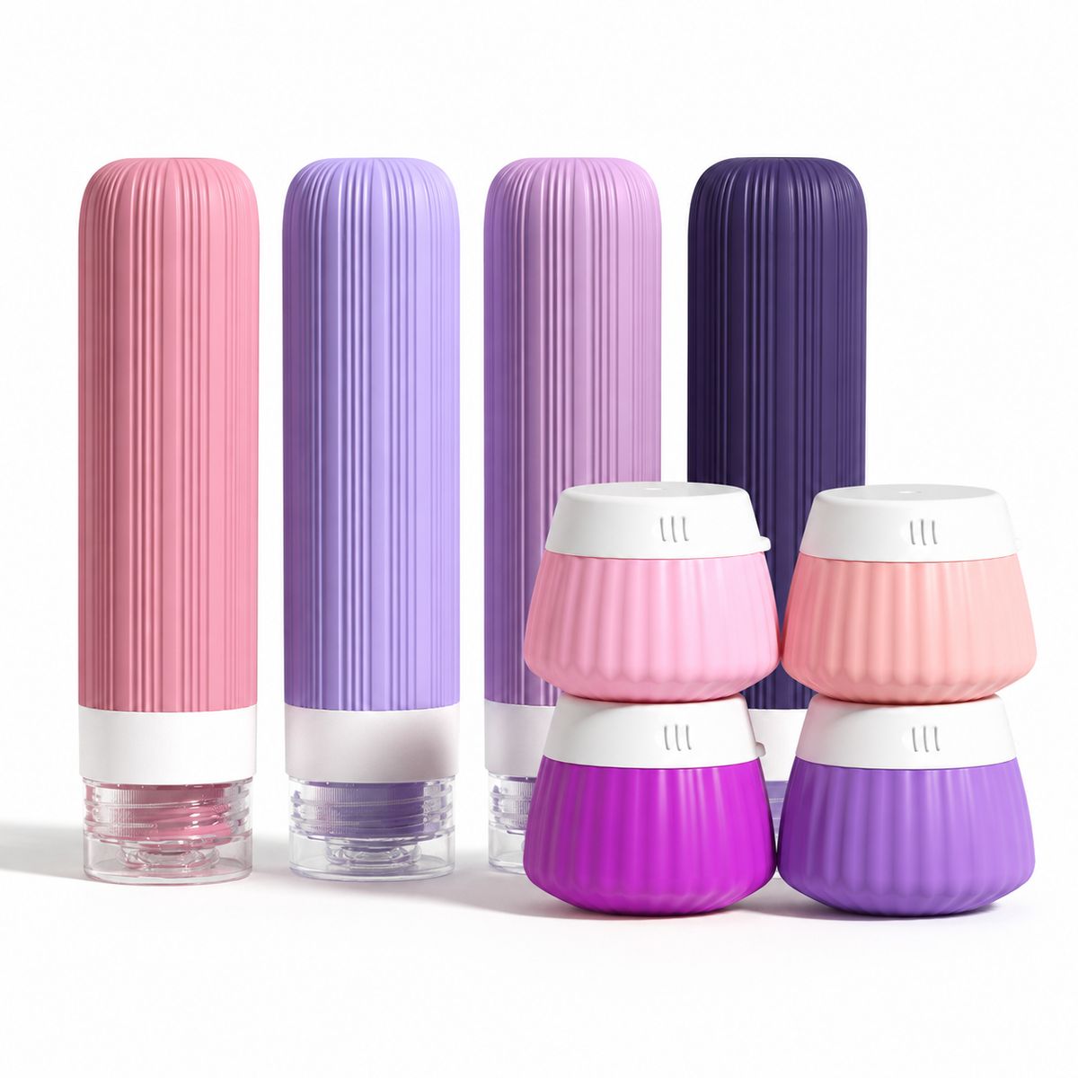 Photos - Travel Accessory Private Label Clarissa Vacation Unlocked Travel Bottles - CL - Vacation Travel Botles - Pink CL-TRAVEL8- PINK