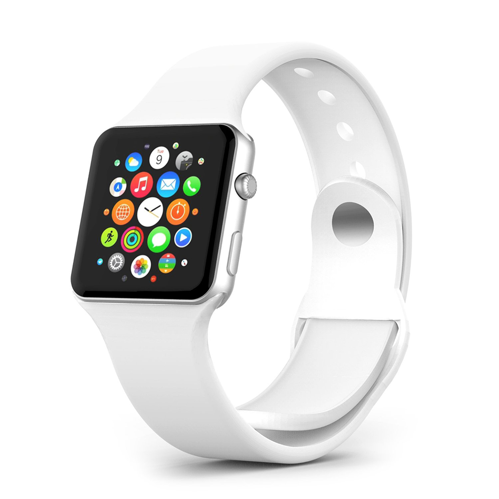 Waloo Silicone Band for Apple Watch - Silicone Band 42/44/45mm - White