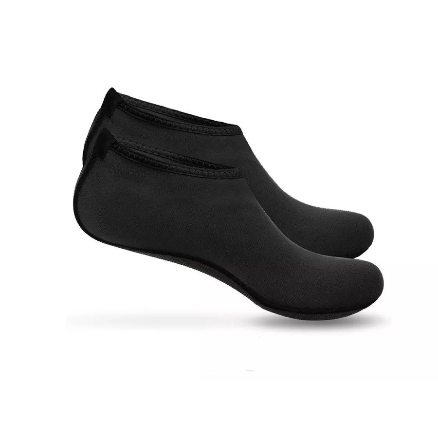 Unisex Slip-on Quick-Dry Aqua Socks (1-Pair) - BLACK S
