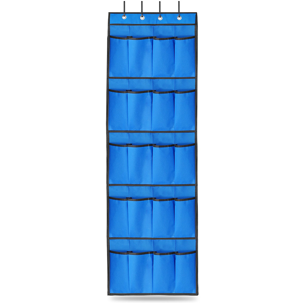 Kids' Over-the-Door 20-Pocket Shoe Rack Organizer - Blue