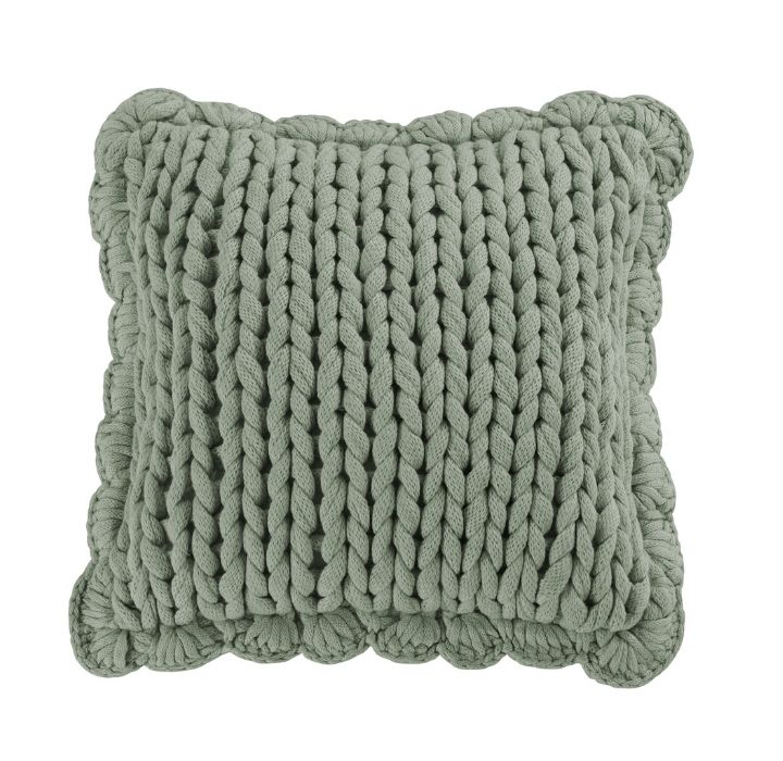 Photos - Pillow Donna Sharp Donna Sharp Chunky Knit Throw  - Aqua 70042