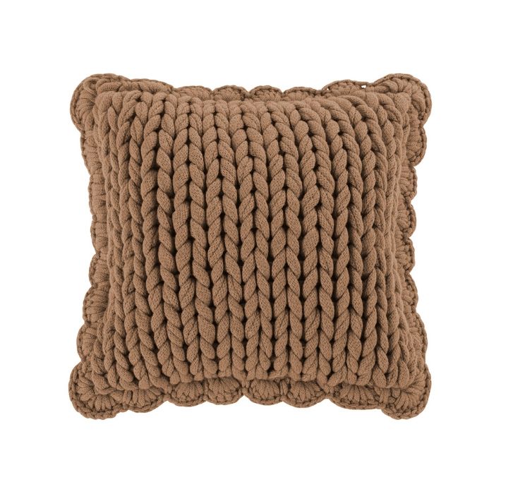 Photos - Pillow Donna Sharp Donna Sharp Chunky Knit Throw  - Camel 70046