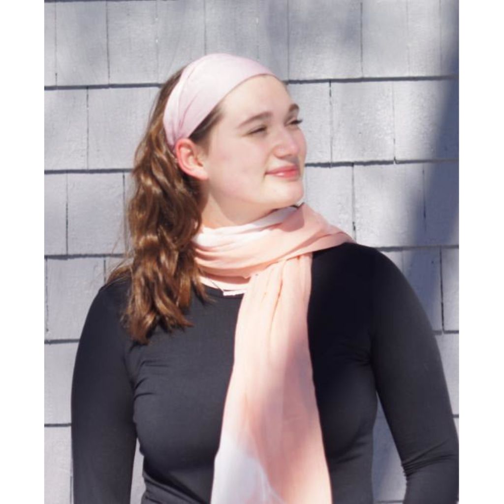 Natalie Tie-Dye Scarf - Rose