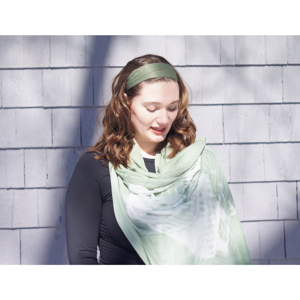 Natalie Tie-Dye Scarf - Sage