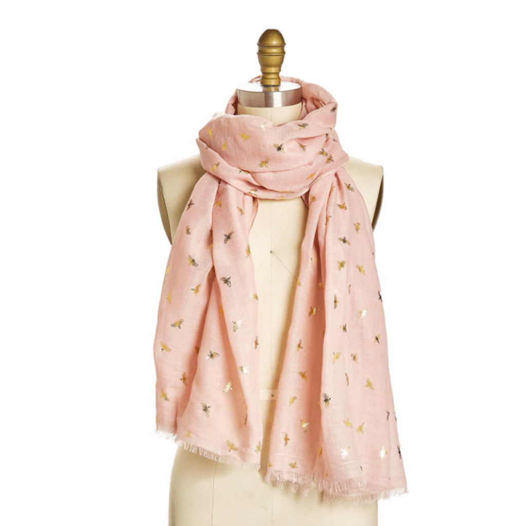 Betsy Bee Scarf - Pink Bee Scarf