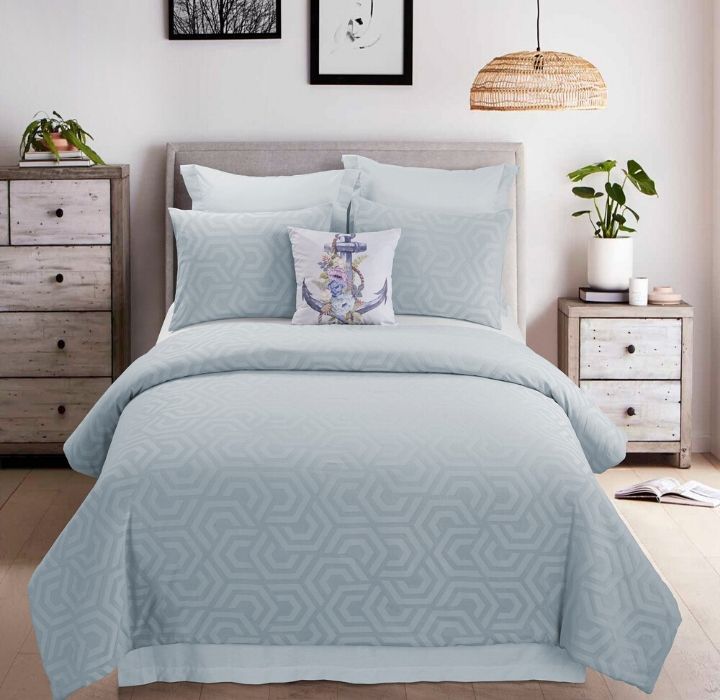 Photos - Duvet Donna Sharp Donna Sharp® Seville 3-Piece Cotton Comforter Set - Queen Blue