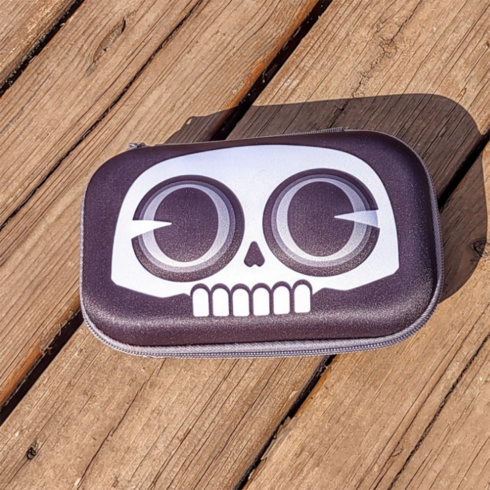 Pencil Cases - Black Skulls