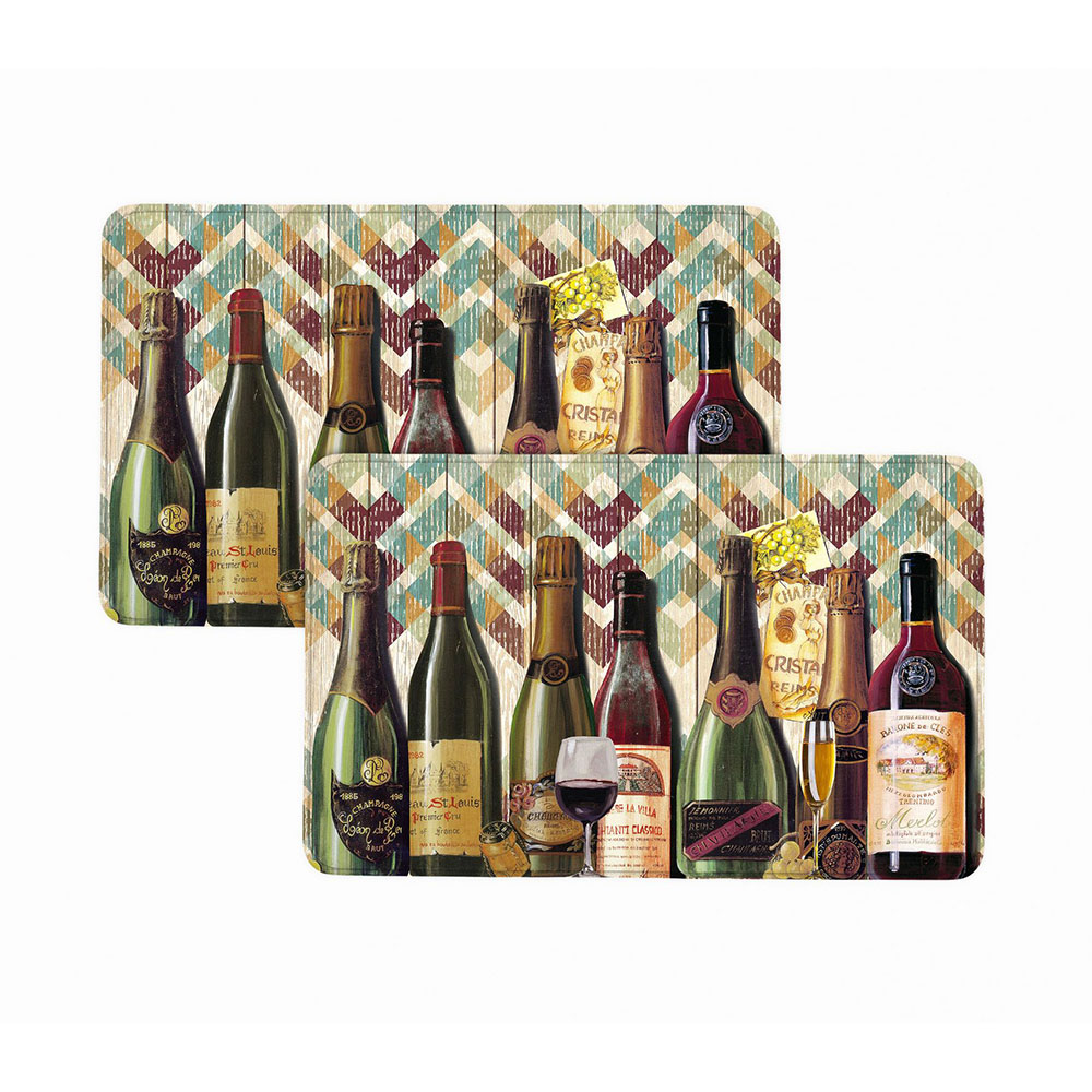 Photos - Office Chair Mat Bibb Home Bibb Home® Anti-Fatigue Cushioned Kitchen Mat - Wine - 2-Pack 5481WIN2PK(1 or 2-Pack)