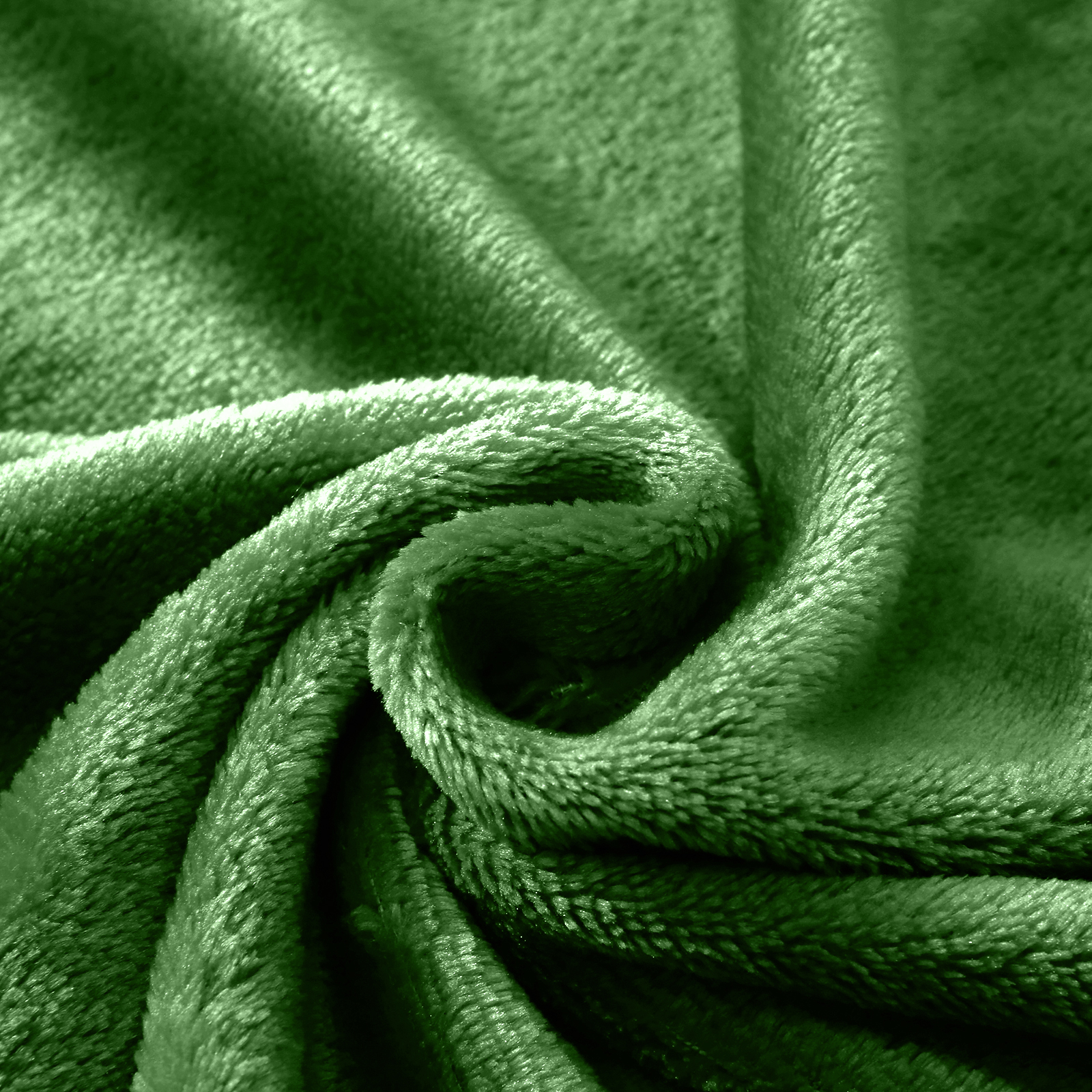 Photos - Duvet Hannah Linen Warm and Soft Microfiber Fleece Blanket - 50X60 / Green FLEEC