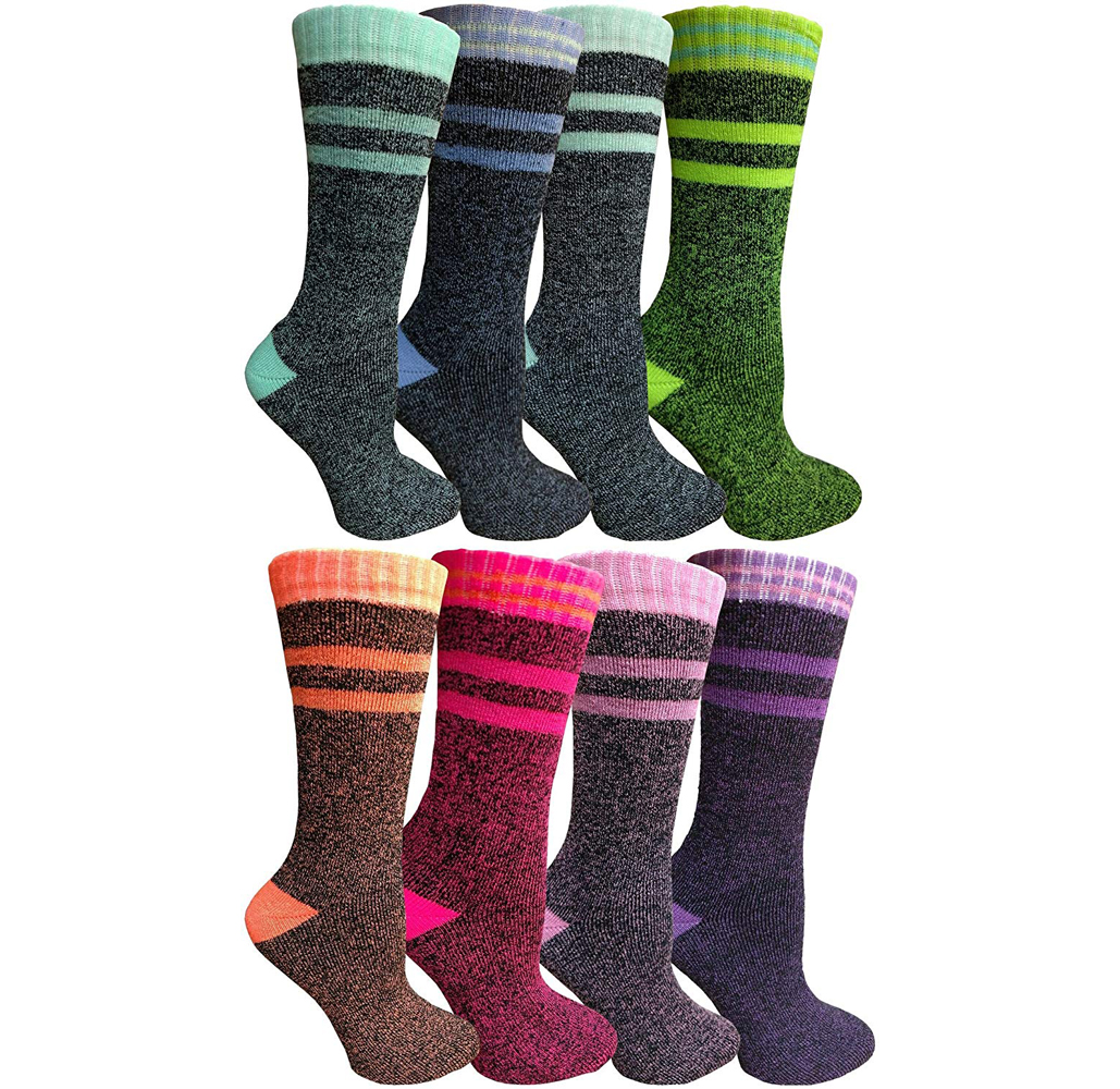 Women’s Thermal Moisture-Wicking Tube Socks (8-Pairs) - Style 1