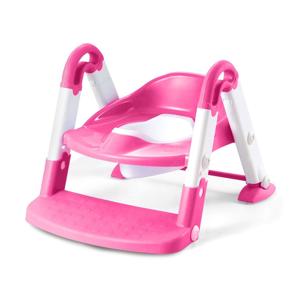 Toddler Potty Training Chair with Detachable Ladder - Pink