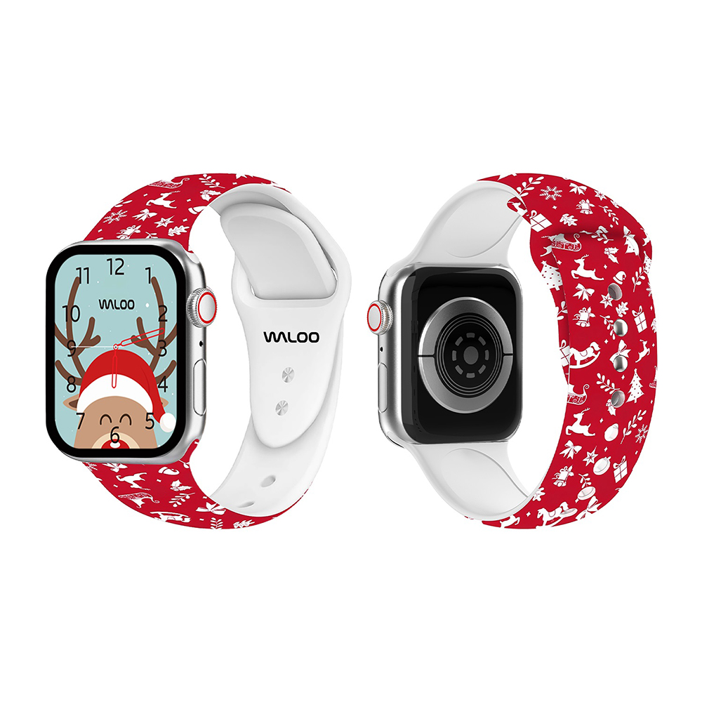 Christmas/Holiday Fun Themed Apple Watch Bands - Red Winter 38/40/41 MM