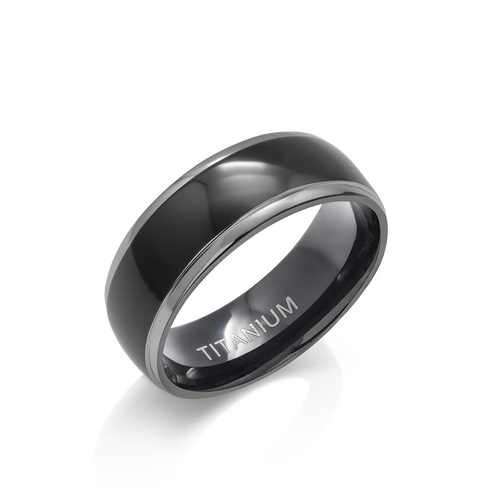 Photos - Ring Private Label Titanium Comfort Fit Band - STYLISH 12 TR-004-12