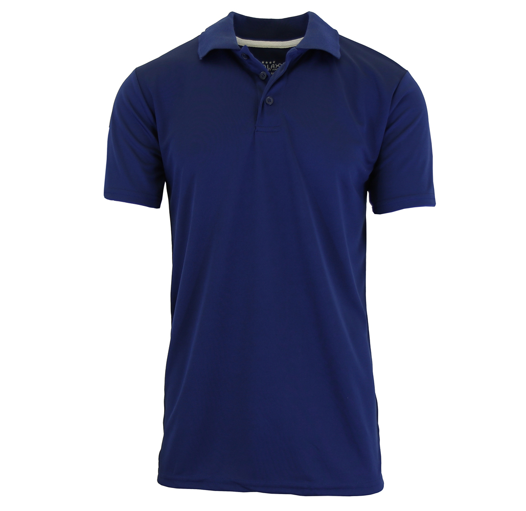 Men's Moisture-Wicking Polo Shirt - Navy - Small